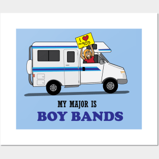 My major is Boy Bands Posters and Art